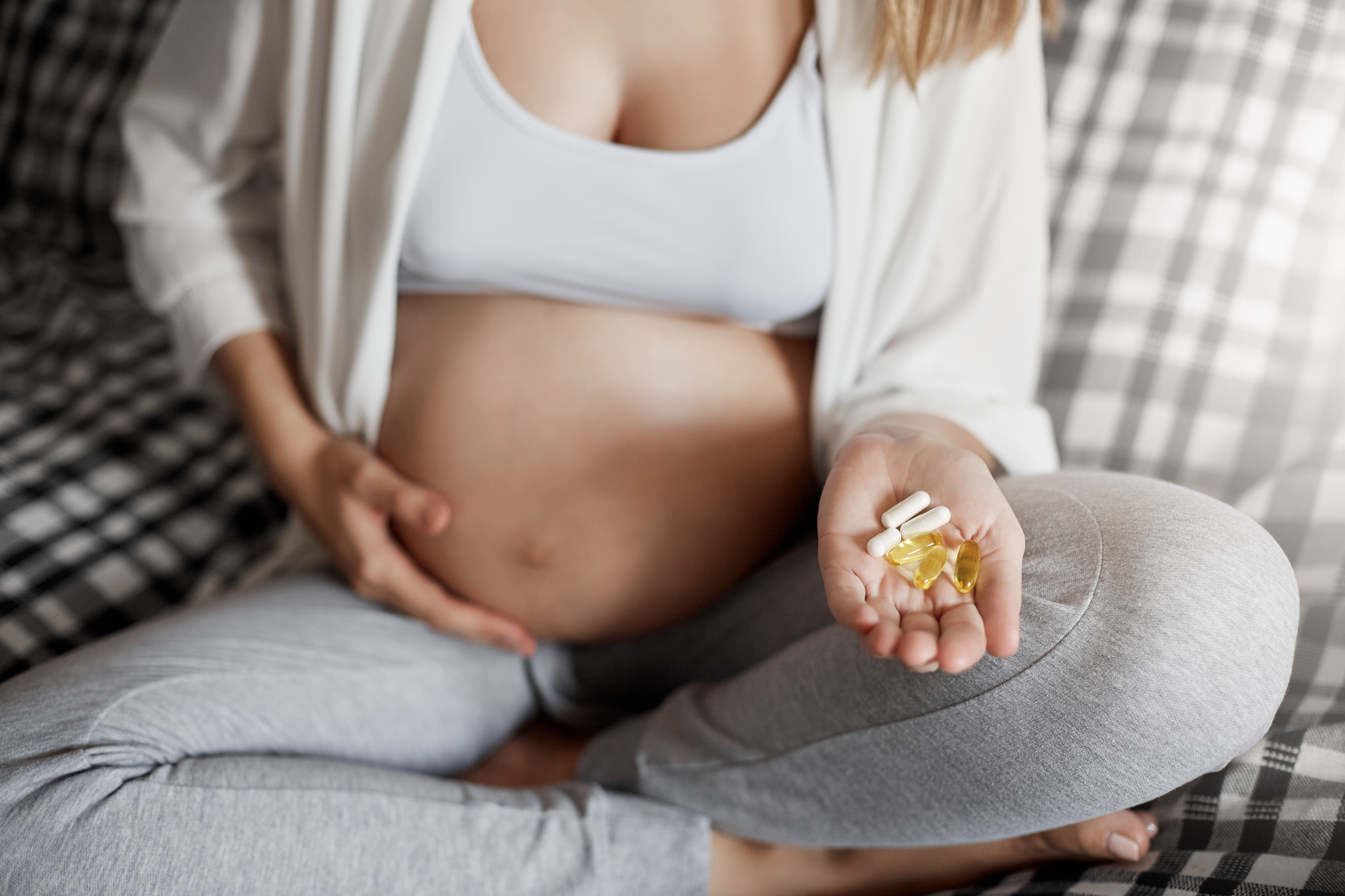 Gestante seguindo a suplementação orientada durante o acompanhamento do diabetes gestacional